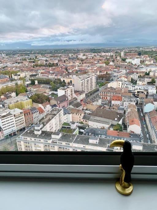 Grand Appartement 2 Chambres 5 Pers Max, Vue Panoramique Avec Parking Mulhouse Esterno foto